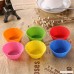 Pony's Rainbow Baking Cups / Cake Molds - Food Grade Silicone - Set of 12 - B00QLL9HLU